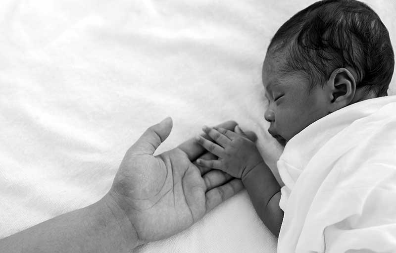 mother and baby water brith